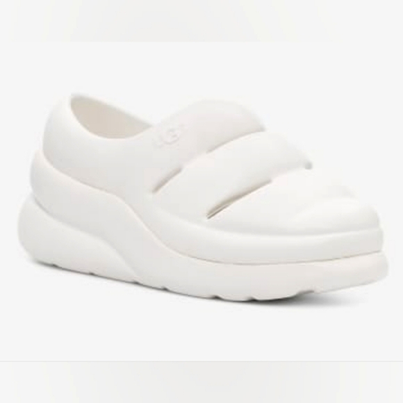 UGG Shoes - Ugg Women White Sport Yeah Platform Water-Resistant Comfort Clogs Size 9
